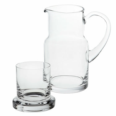 8 Mouth Blown Glass 2 Pc Bedside